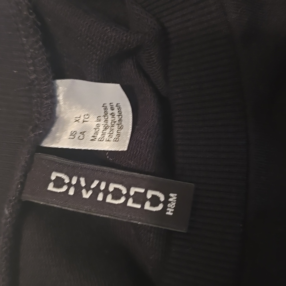 Divided H&M Black Long Sleeve Crop Top XL - Picture 4 of 4